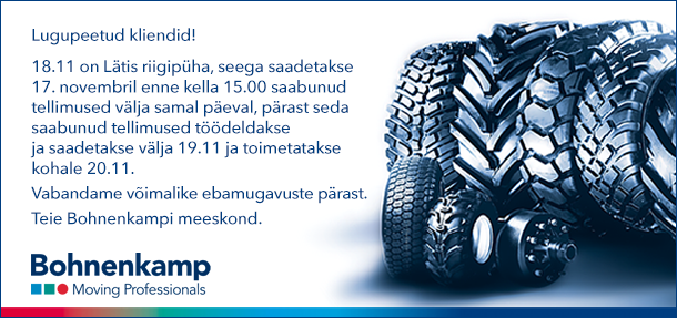 Seoses Läti iseseisvuspäevaga 18.11. on Lätis vaba päev