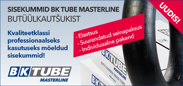 BK Tube Masterline – kvaliteetklassi professionaalseks kasutuseks mõeldud sisekummid